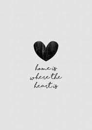 home is where the heart is wall mural