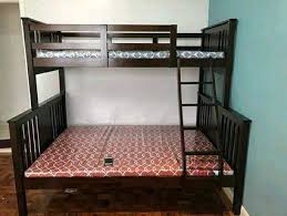lowered double deck bed wooden bed