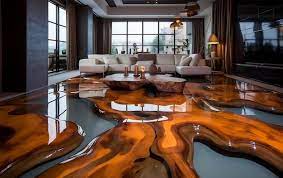 sleek epoxy elegance modern flooring