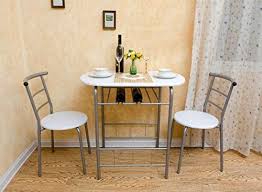 An updated classic, this dining chair brings a tasteful touch of tradition to your entertainment ensemble. Lyrlody Table Chair Sets 3pcs Dining Set Fashionable Home Dining Table And 2 Chairs Set Dining Room Chairs Breakfast Table Chairs With Metal Steel Frame For Bar Kitchen Home Kitchen Dining Room