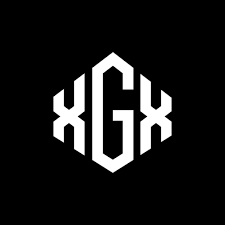design de logotipo de letra xgx com forma de polígono. polígono xgx e  design de logotipo