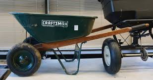 Craftsman Green Enamel Metal Wheelbarrow