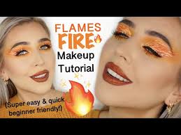 fire flames makeup tutorial super