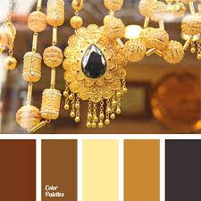 color of golden jewelry color palette