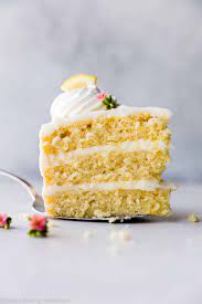 lemon layer cake with lemon cream