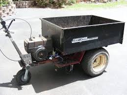 Homemade Tractor Dump Cart Powered