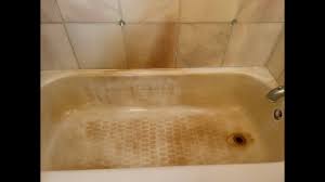 removing rust stains from a bathtub