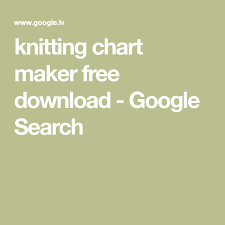 Knitting Chart Maker Free Download Google Search