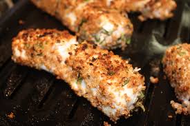 fish halibut with garlic and herbs