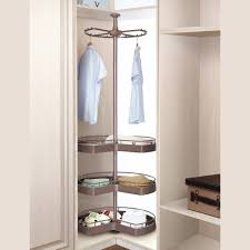 corner rotating basket for wardrobe