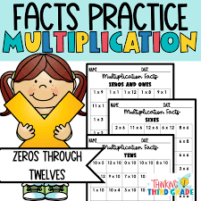 multiplication facts fluency practice