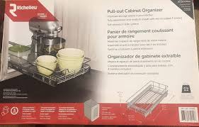 Walmart.com has been visited by 1m+ users in the past month New Richelieu Pull Out Kitchen Cabinet Organizer Chrome Baskets Kitchen Dining Bar Kitchen Storage Organization