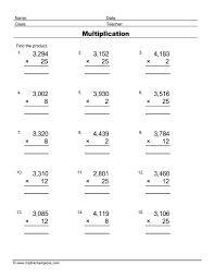 free multiplication math worksheets pdf