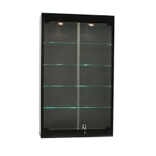 wall mounted glass display cabinet with