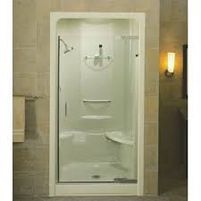 Pivot Glass Door On Acrylic Shower