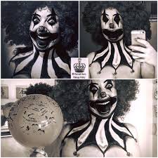 creepy clown halloween makeup rachael