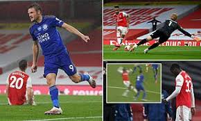 To open a menu item's submenu, press the space bar. Arsenal 1 1 Leicester Jamie Vardy Scores Late Equaliser To Cancel Out Aubameyang S Opener Daily Mail Online