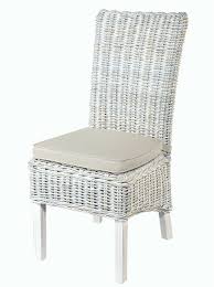 Back Rattan Dining Chair With Cushion