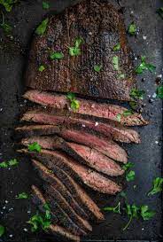 grilled flank steak with red wine