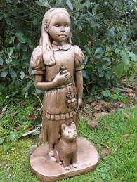 Girl With Cat Garden Ornaments Yard