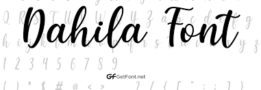 free dahlia font getfont