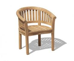 Wimbledon Teak Curved Armchair