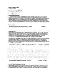 Mentor resume samples with headline, objective statement, description and skills. Davidreid Revised Resume 2