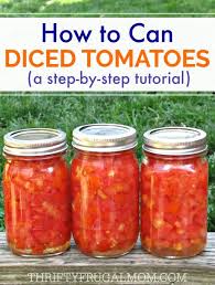 how to can diced tomatoes a step by