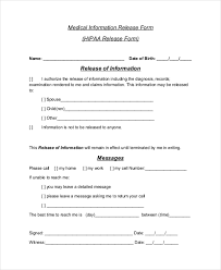 Sample Hipaa Release Form 10 Free Documents In Pdf