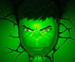 The Hulk 3d Wall Light