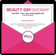 cvs beauty day giveaway at select