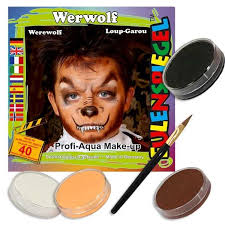 kinderschmink set werwolf mit 4 farben