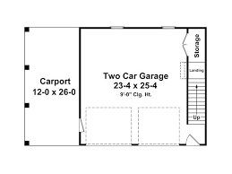 Car Garage Plan With Carport 001g 0003