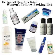 toiletry beauty essentials for women