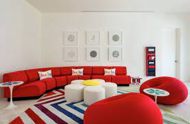 40 red couch living rooms with tips and