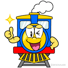 Free Thumbs up Train Cartoon Character Clipart | Charatoon