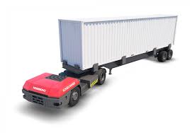 Shipping containers are the staple to moving goods around our economy. Automated Terminal Tractor Konecranes