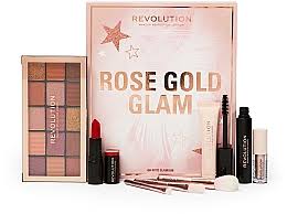 rose gold glam makeup gift set