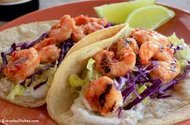 Spicy Grilled Shrimp Tacos gambar png