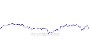 Blue Line Graph On White Background Chart Of Stock Market Investment Trading