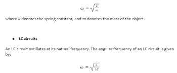 Notes On Angular Frequency
