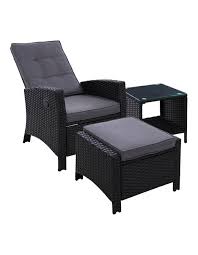 gardeon outdoor setting recliner chair