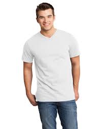 District Dt6500 Young Mens Very Important V Neck Tee