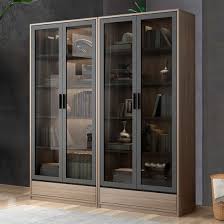 Wooden Cabinet With Glass Doors Hot