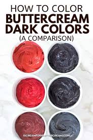 how to color ercream dark colors a
