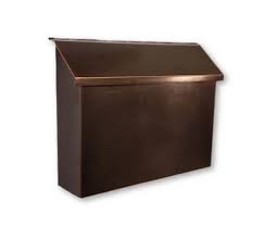 Large Flush Mount Copper Mailbox Wall