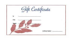Sample Of Gift Certificate Template Massage Weareeachother