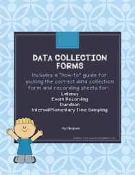 Behavior Data Collection Forms Baseline And Intervention