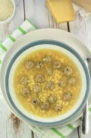 pastina soup with tiny meat
