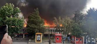 Erzurum'da Atatürk Üniversitesi yemekhanesinde yangın - Erzurum son dakika  haberleri - Yeni Şafak